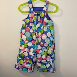 EUC L.L.Bean Toddlers Cold Buster Snow Bibs. Sz 6-12 mo